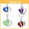 Fashionable Heart-shaped Cubic Zirconia Crystal Collarbone Necklace For Women Gift Giving Events K132