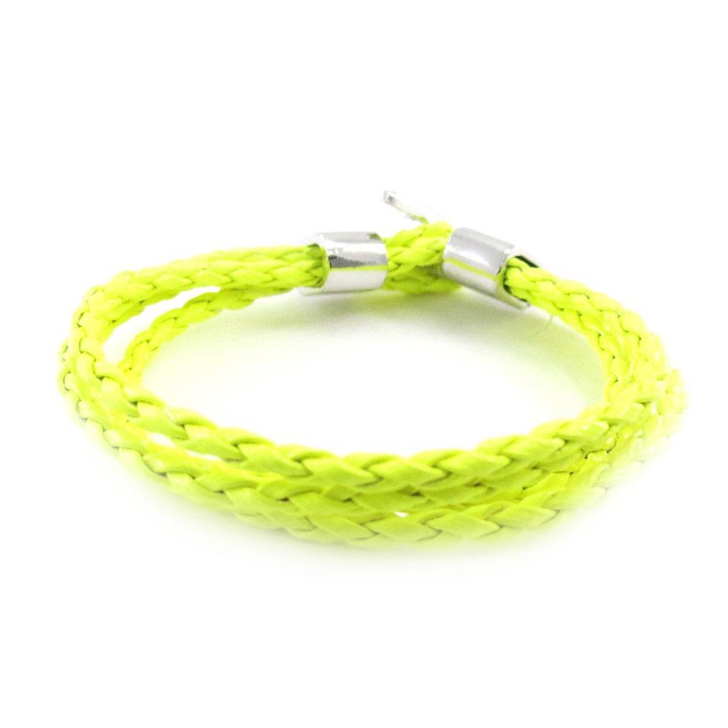 Les Trésors De Lily [J1324] - Mixed Steel Yellow Green 'Peaceful' Bracelet