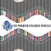 120-Color Colored Pencils Set for Adult Coloring Books, Artist Sketching & Drawing Pencils Art Kit (144PCS)