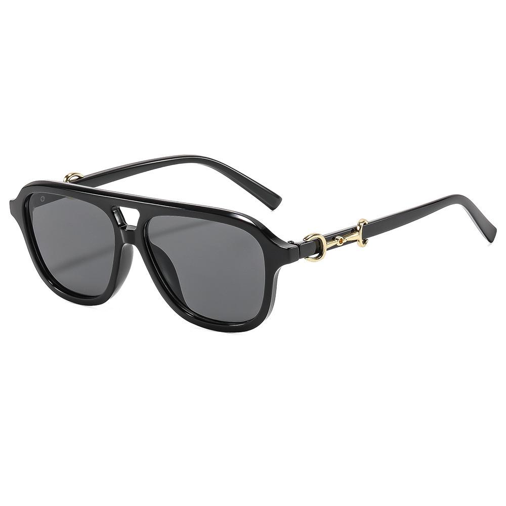 Fashion Oversized Pilot Sunglasses With Uv400 Protection For Outdoor Activities And Trendy Wear