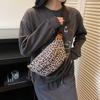 Female High-capacity New Autumn and Winter Casual Niche Design Crossbody Bag Leopard Print Chest Bag Waist Bag