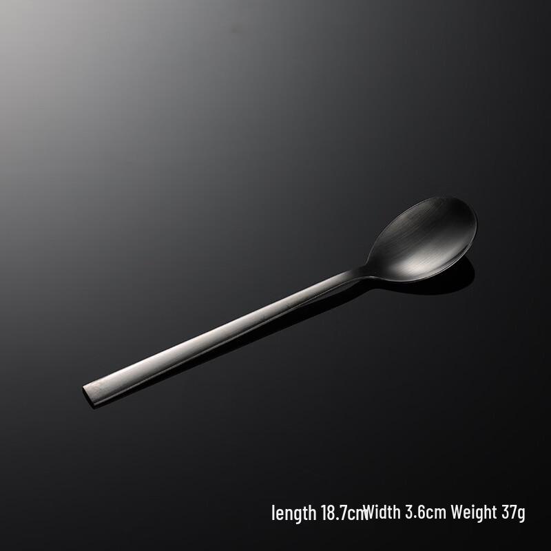 

Korean Style Matte Black Stainless Steel Spoon Set