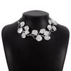 Fashion Metallic Leaf Necklace Female Fancy Accessible Luxury Model Style Leaf Necklace Luxury Niche Indifference Trend
