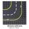 7.51in * Large Particles Dot City Road Street Baseplate Straight Curve Constructing Blocks Bricks Base Plate Children Toys