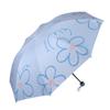 Paradise Umbrella Sun Umbrella UV Protection Female Vinyl Dual-Use Umbrella Sun Umbrella Sunny Umbrella Parasol Triple Folding Umbrella Portable