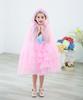 Halloween cape children's cape costume girls Frozen Princess Elsa wearing a witch cape