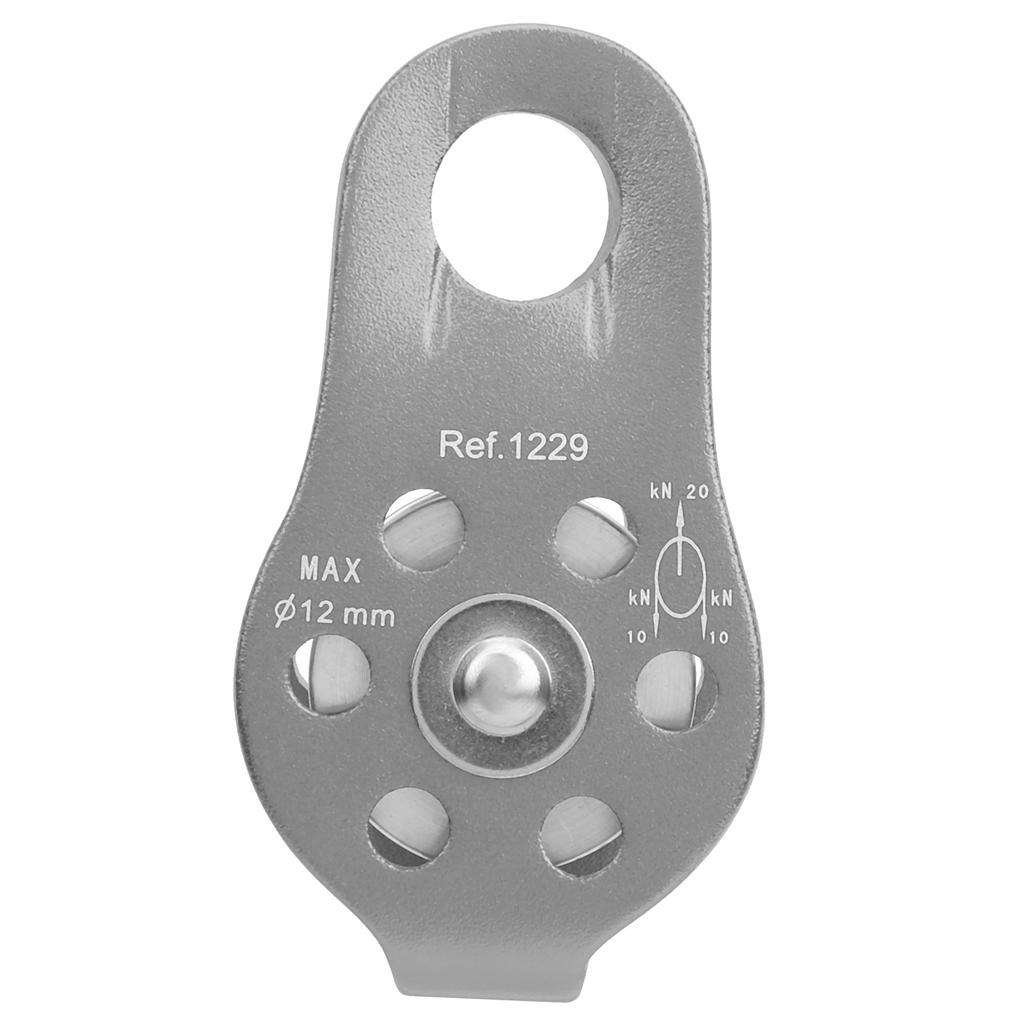 20KN Outdoor Kleine Kletterrolle Aluminium Mikro Festseitenrollen für Luftarbeit Grün