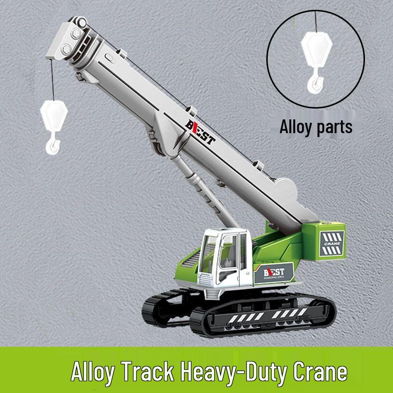 Children's Alloy Construction Vehicle Set - Dump Truck, Mixer, Tanker, Bulldozer, Crane, Excavator