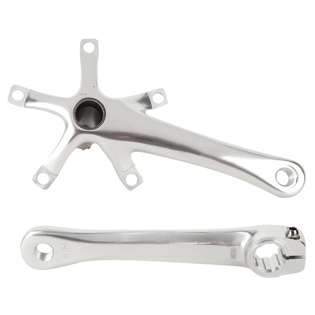 Aluminium Alloy Folding Bike Integrated Hollow Crank Left and Right Set Contains Middle Shaft Screw