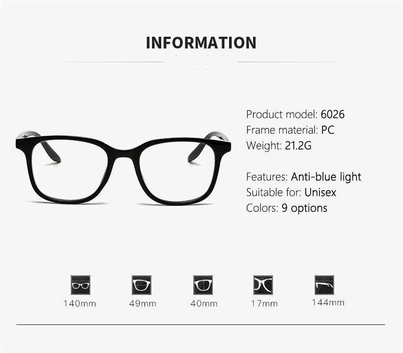 Triple-function Multi-purpose Po-sensitive Color-changing Anti-blue Light Nearsighted Glasses