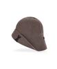 Bajal Va Patch Wide Brim Knit Bucket Hat Warm Taupe