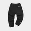Fila Fusion Uniform Letter Mid-Rise Loose Fit Tapered Knit Sports Pants Women Bottoms Black T11W415606F-BK