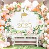 Avezano Floral Graduation Backdrop Flower Garland Graduation Party Decorations 2025 Congrats Grad Class of 2025 Photoshoot Background Prom Party