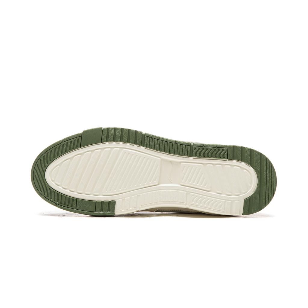 Li Ning Common 80s Skateboard Shoes Men's Low Top Ecru/Dust Gray Green AGCW135-2