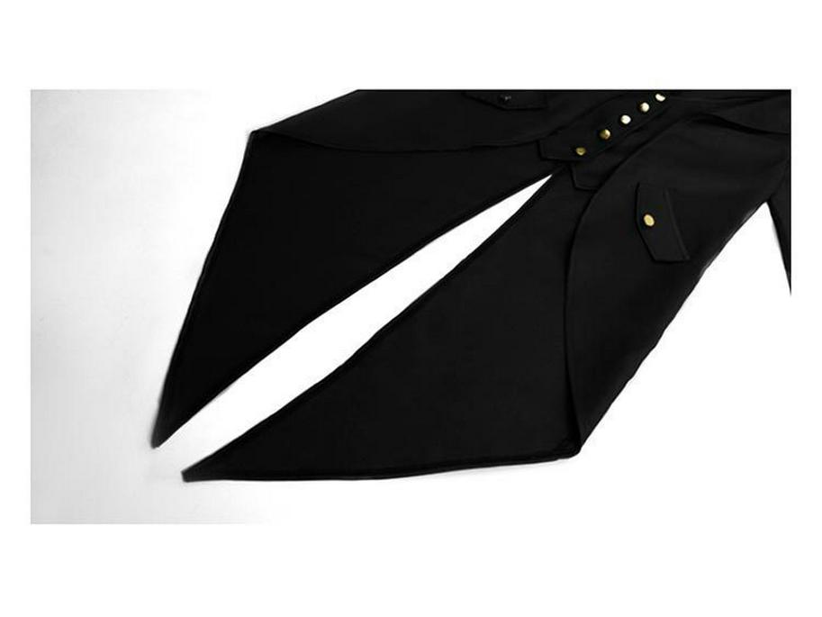 2025Wish Men's Medieval Gothic Swallowtail Coat - European & American Retro Punk Style
