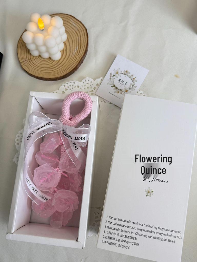 Crystal Strawberry Aromatherapy Essential Oil Soap - Handmade, Long-Lasting Fragrance, Free Shipping