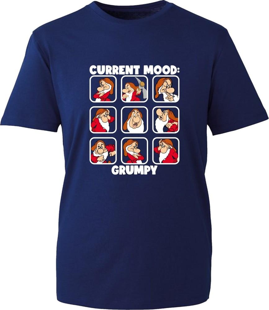 Current Mood Grumpy Seven Dwarf Funny Fathers Day Tshirt Gift For Dad Tee Top S