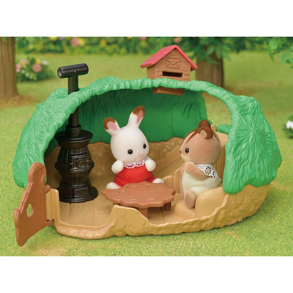 Sylvanian Families Family Trip Playset Cute Secret House Set 3 Years and Up Dollhouse Toy