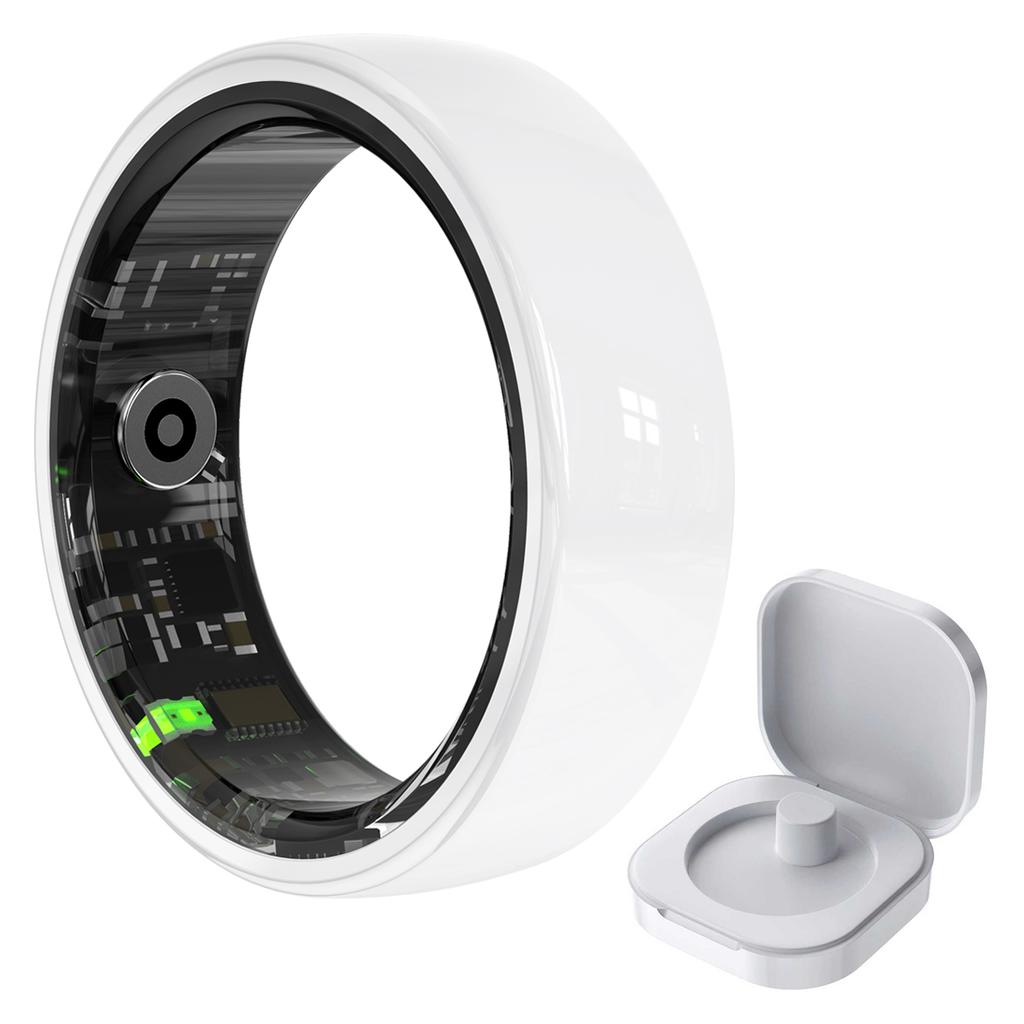 Smart Ring Men Women Gesture Control Health and Sleep Monitor Multi Sport Mode 5ATM Waterproof Smart Ring with Charging Case