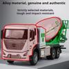 1:32 Concrete Mixer Truck Model Toys Metal Diecast Urban Sweeping Trucks Doors Opened Pull Back Sound Light for Kids Edutainment