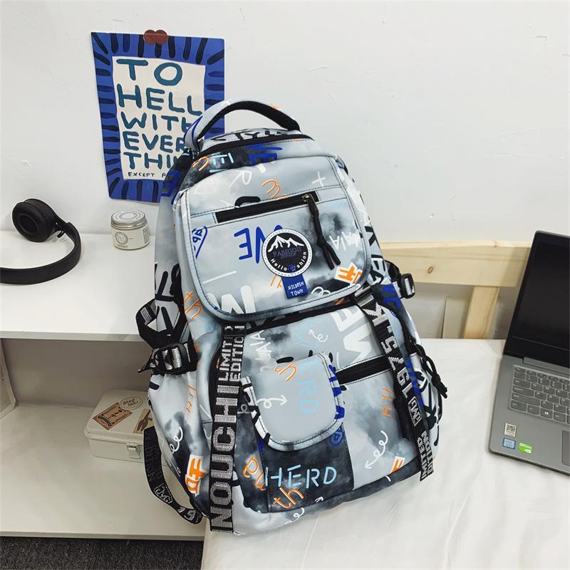 

Граффити Школьная сумка Спортивная сумка Студент колледжа Мужчины Женщины Рюкзак