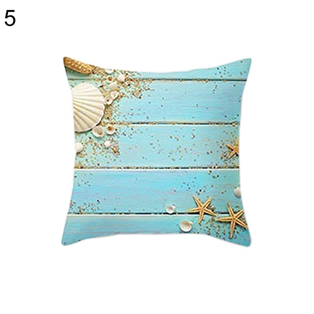 Decorations Home Sea Beach Starfish Seashell Throw Pillow Case Cushion Cover Sofa Bed Car Decor