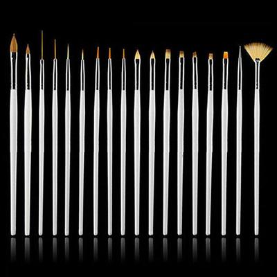 15 Stuks/Set Nail Art UV Gel Design Dotting Schilderpenseel Manicure DIY Tool