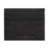 Emporio Armani Simple Lychee Grain Brand Logo Folded Card Slot Leather Coin Purse Men wallet Black Y4R568-YQ13X-80648