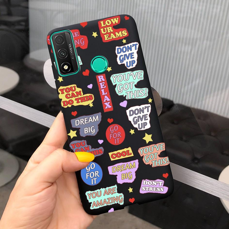 For Funda Huawei P Smart 2020 Case Coque Popular Lavender Flower Phone Case For Huawei P Smart 2020 6.21" Soft Shockproof Bumper