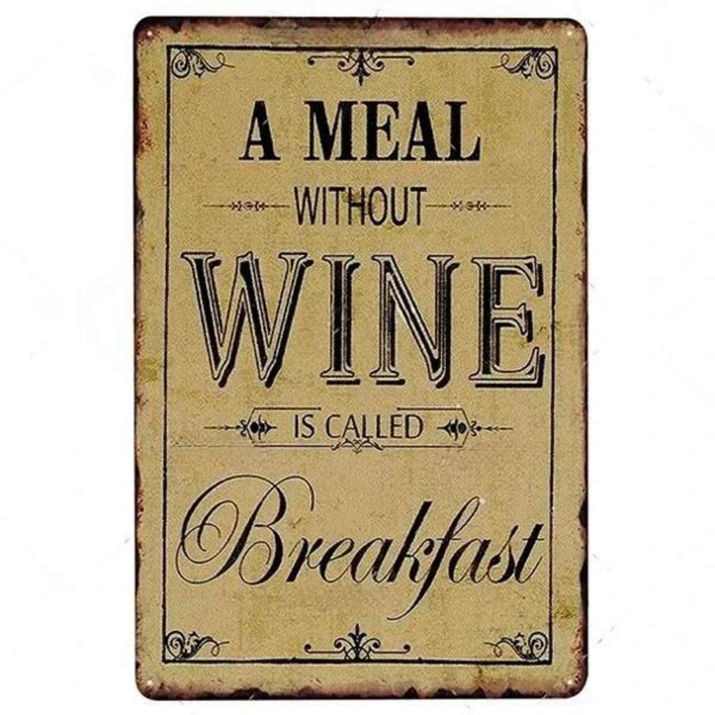 Vintage World Wine Metal Sign Plaque Whiskey Painting Alcohol Poster for Bar Club Man Cave Wall Decor Retro Pub Decoration