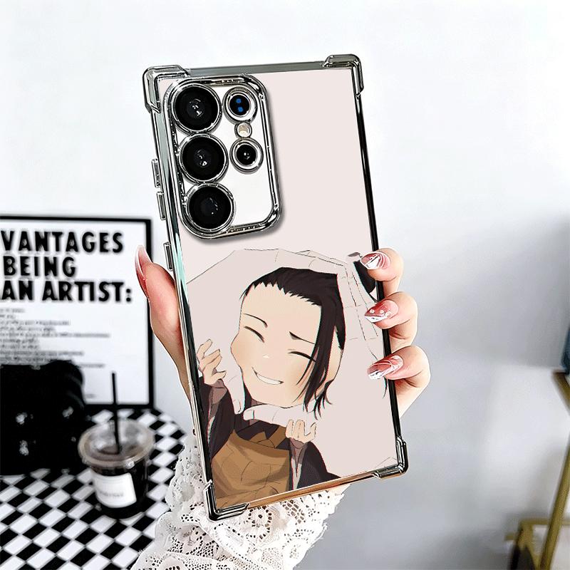 JUJUSU Anime Character Cute Soft Phone Case For Samsung Galaxy S26 Ultra S25 Edge S24 FE S23 Plus S22 S21 + S20 Plating Anti-Fal