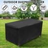 Patio Deck Box Cover Oxford Cloth Waterproof Storage Bench Cover with Zipper Multipurpose Outdoor Furniture Dustproof Protector