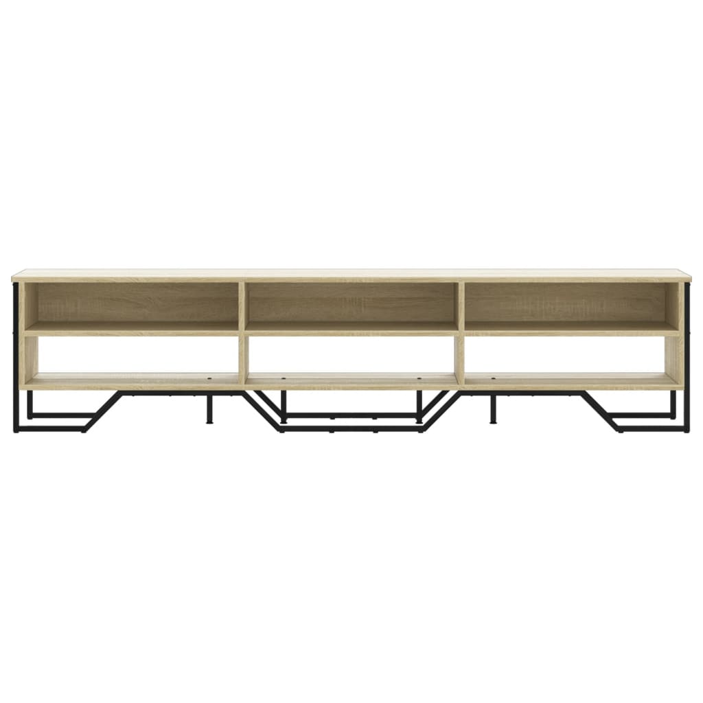 TV Stand Sonoma Oak Finish 180 x 34 x 41 cm Engineered Wood