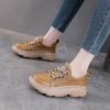 Casual Shoes 2026 Spring and Autumn New Item Head Layer Cowhide Sponge Cake Shoes Women's Singles Shoes British Shoes