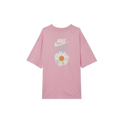 Nike Sportbekleidung Daisy Kollektion Blumendruck Locker Lässig Leicht Bequem Rundhalsausschnitt Kurzarm Überschnittene Schultern T-Shirt HJ9427662
