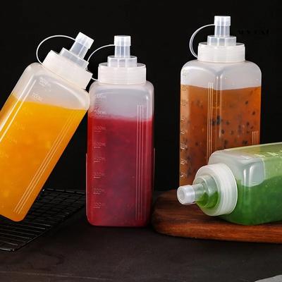 800ml/1000ml Sauce Vinegar Oil Ketchup Gravy Sauce Kitchen Accessories Gravy Boat Plastic Condiment Dispenser Squeeze Bottle