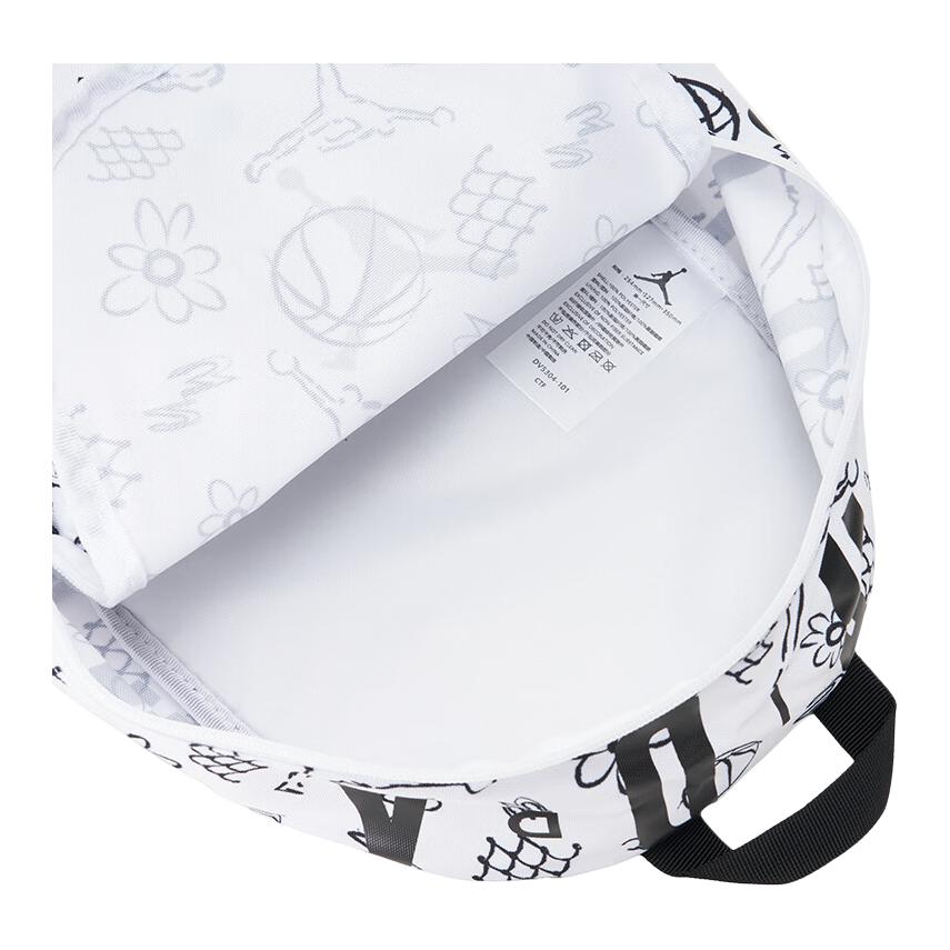New Jordan Fabric Backpack Trumpets Unisex White JD2533027TD-004