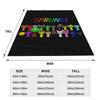 Sprunki All My Toys Super Soft Blankets  Travel Plush Throw Blanket Novelty Couch Chair Flannel Bedspread Sofa Bed Cover
