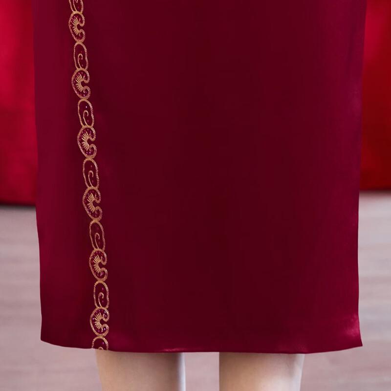 New Chinese Style Mother's Qipao Banquet Dress