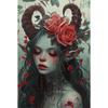 Magic Beautiful Dark Forest Elf Character Poster Canvas Oil Painting Prints Wall Painting Living Room Home Ation Frameless