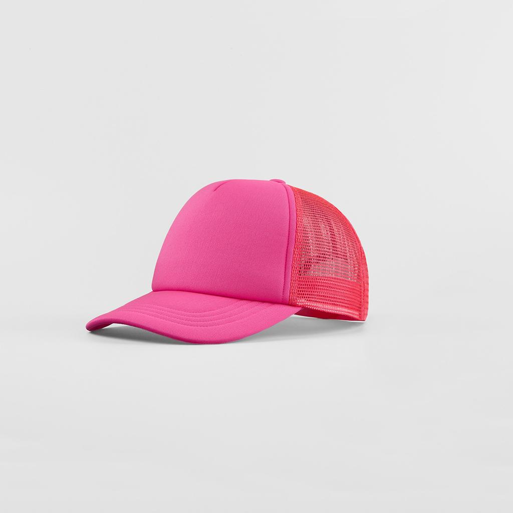 High Quality Custom Puff Printed 5 Panel Mesh Trucker Hats Foam Snap Back Adjustable Cap Striped Fashion Design Unisex