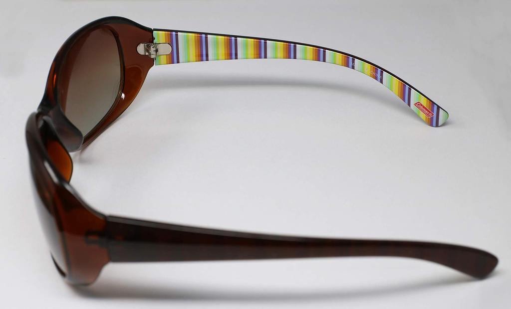 Coleman Sunglasses with UV Polarized Brown Protection, Lenses, Stripe, CLA01-5