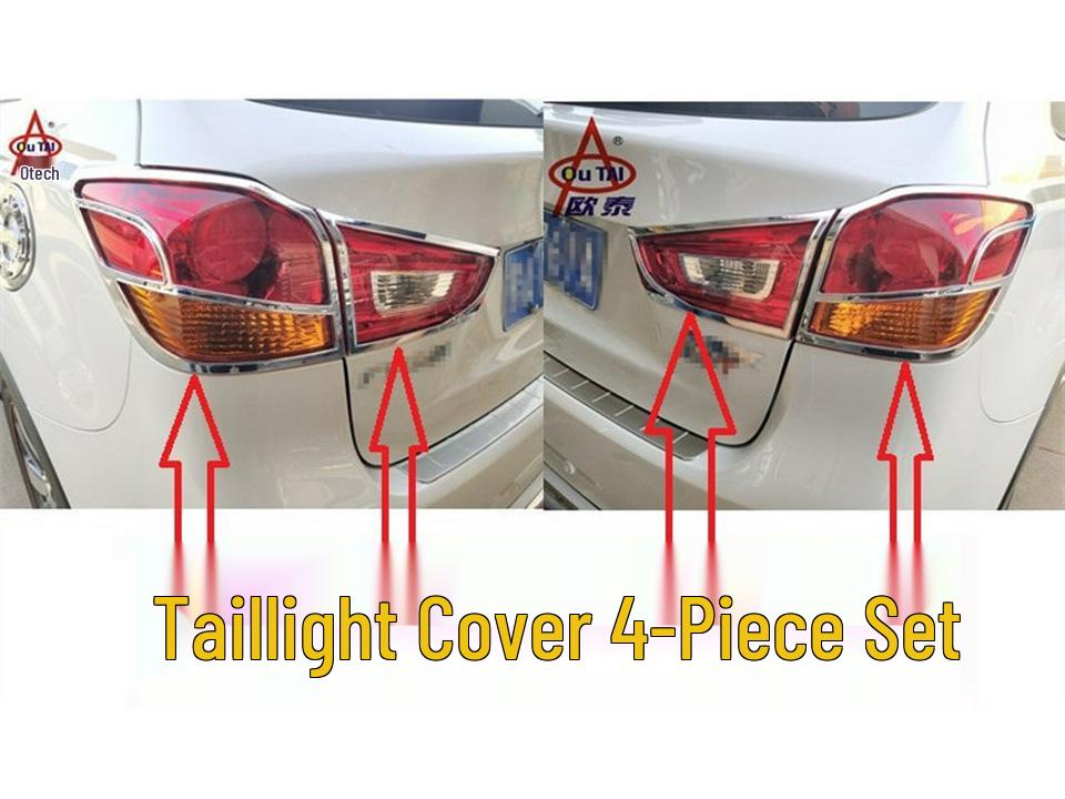 Otai covers for Mitsubishi ASX: front fog, rear fog, tail light, and headlight modification.