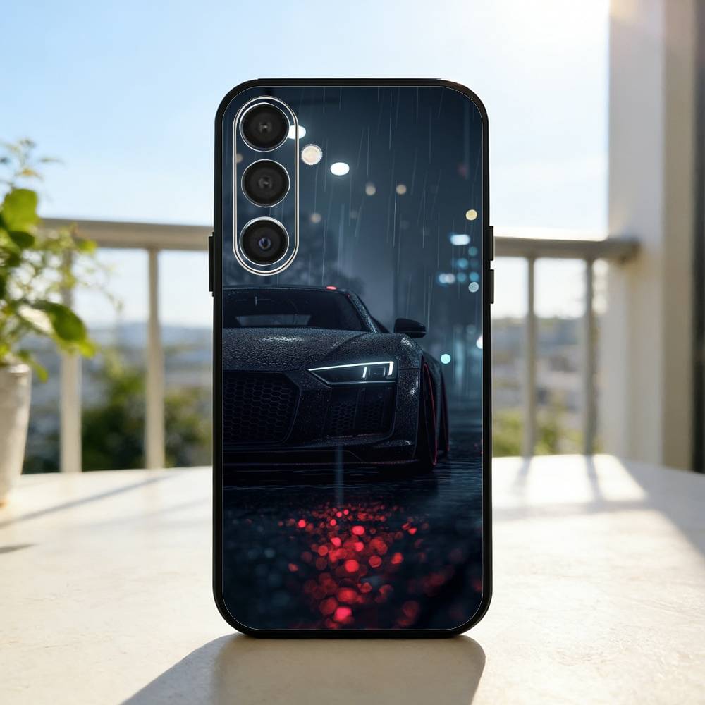 R-R8 V10 Engine Sound Graphic  Phone Case For Samsung  A73,A21s,A22,A31,A32,A52,A53,A71,A80,Soft Black Shell Samsung a31