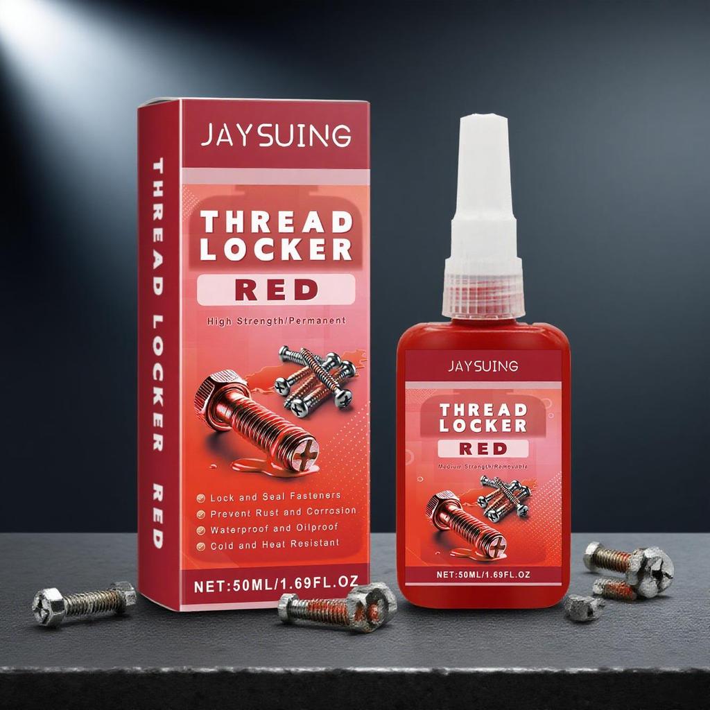 Jaysuing Threadlocker Anti-Loosening Adhesive for Metal Screws Anaerobic Threadlocker 50ml