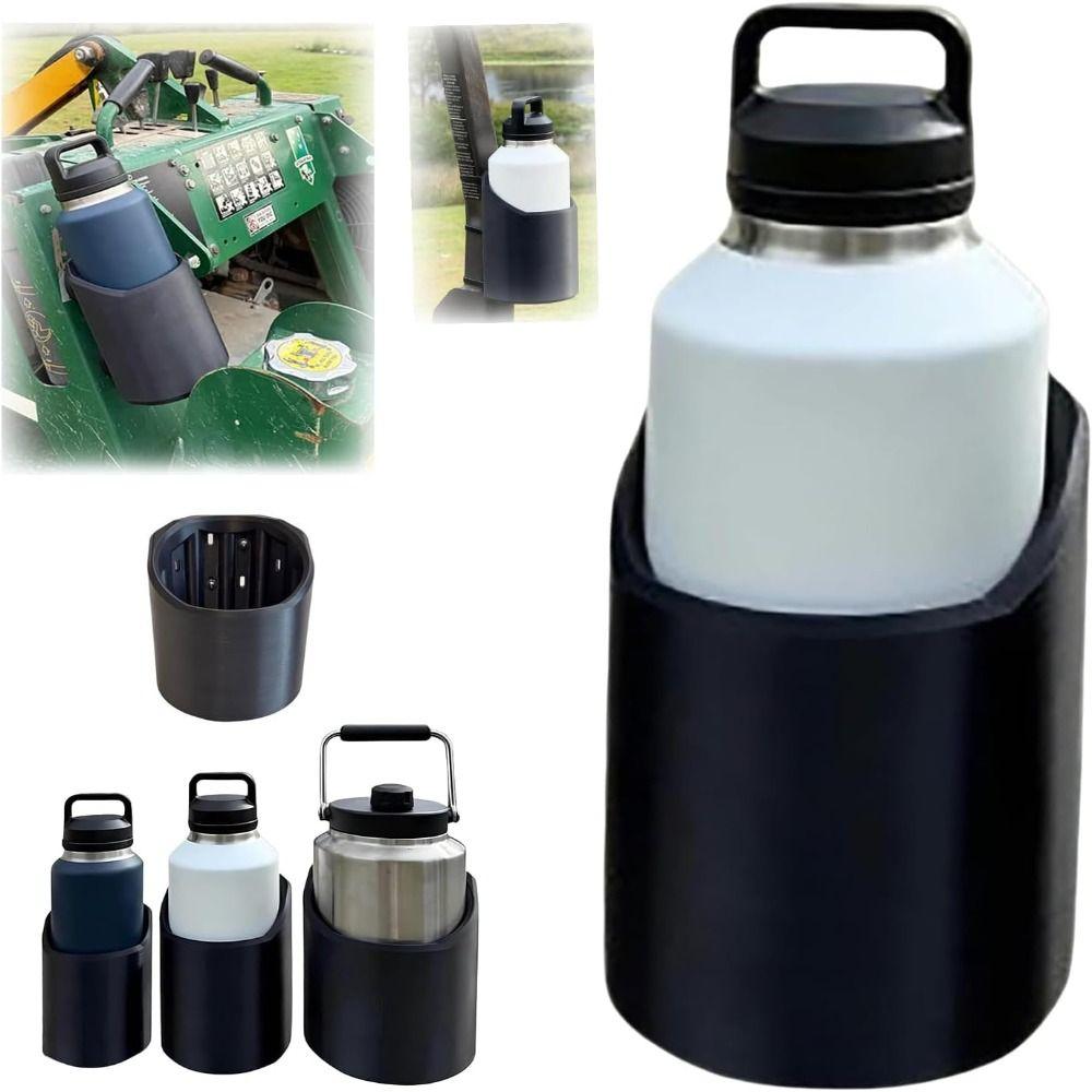 46, 50, 64 Oz Magnetic Bottle Stand Black Heavy Duty Bottle Mount Fixed Water Cup Beverage