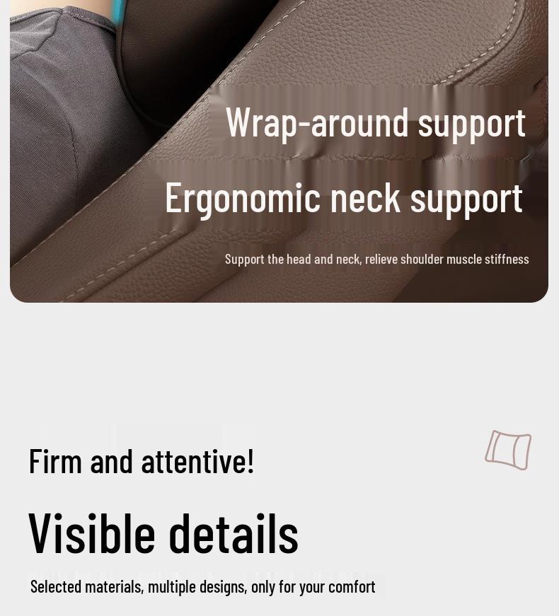 Toyota Headrest Pillow & Lumbar Support for Highlander Camry Avalon Levin RAV4 Wildlander