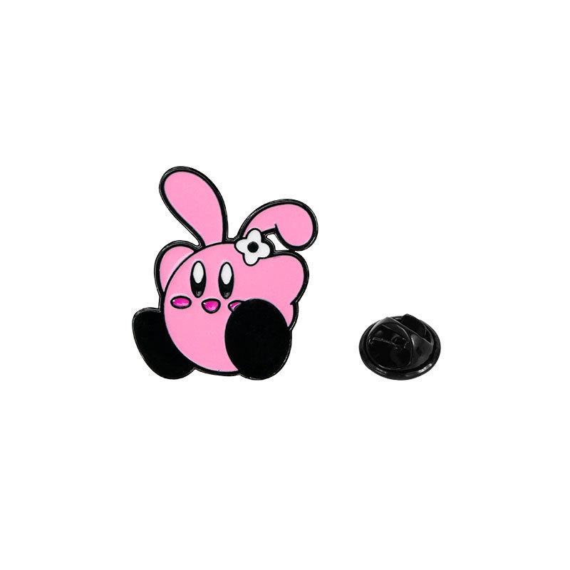 Cartoon Sanrio Kirby Enamel Alloy Brooch Kuromi Hello Kitty Cinnamoroll Cute Pin Badge for Clothes Backpack Decoration