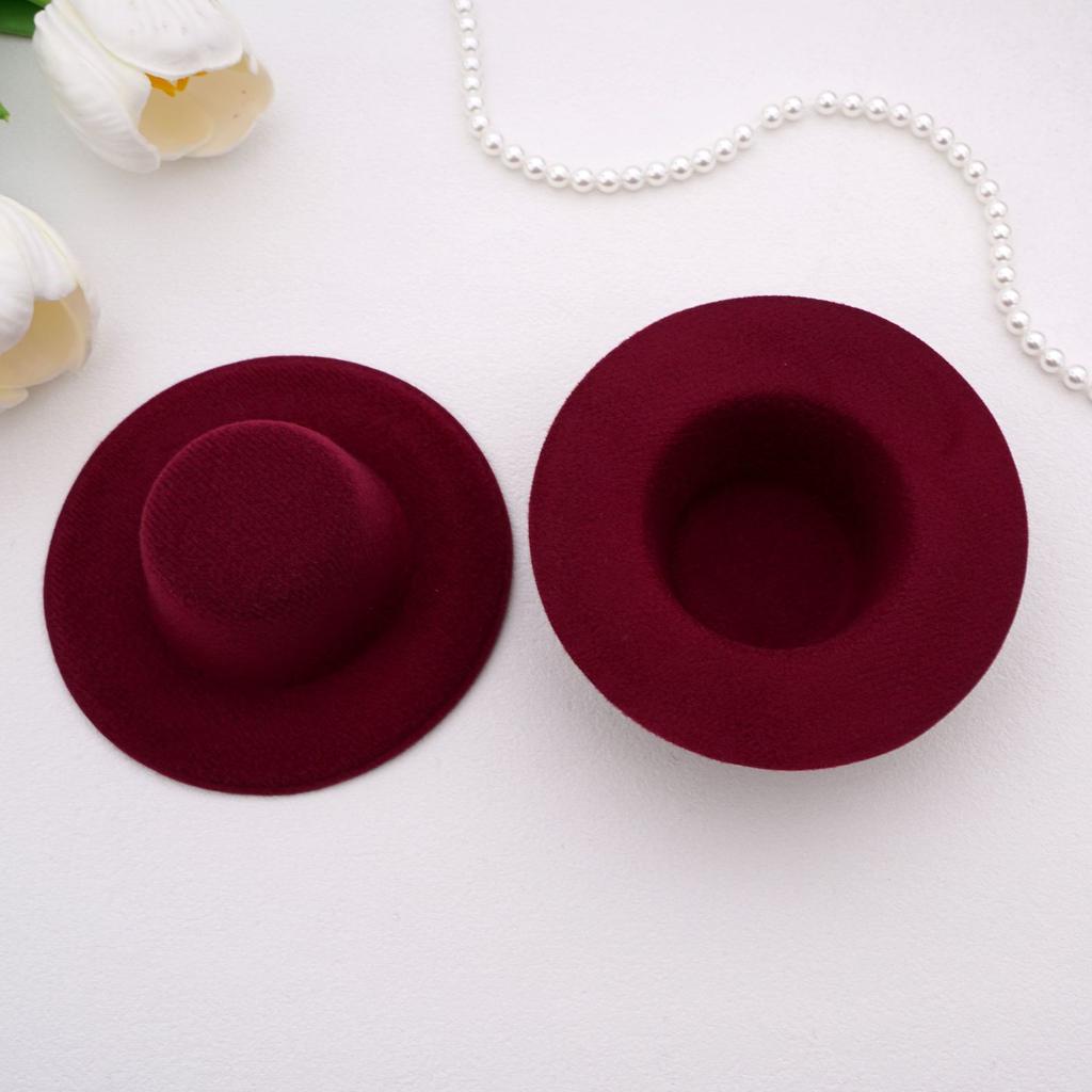 Mini Top Hat Diy Handmade Hat Mold Small Hat Accessory Hairpin Hat Doll Pet Toy Hat Handcrafted Bare Hat