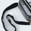 Bolso cruzado de PVC impermeable Correa de hombro ajustable Bolso de mensajero transparente Unisex
